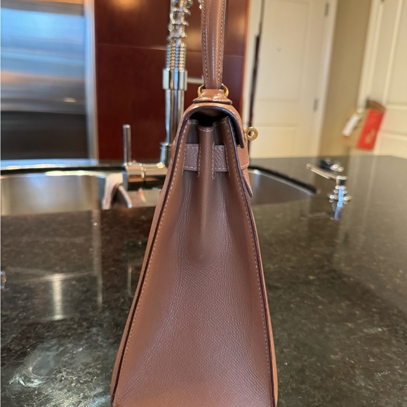 SOLD Hermes Kelly 28 courchevel leather on Gold with GHW SOLD - Picture 12 of 16